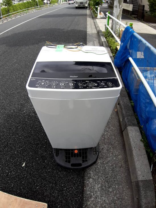 名古屋市近郊限定送料設置無料2019年式ハイアール全自動洗濯機5.5kg