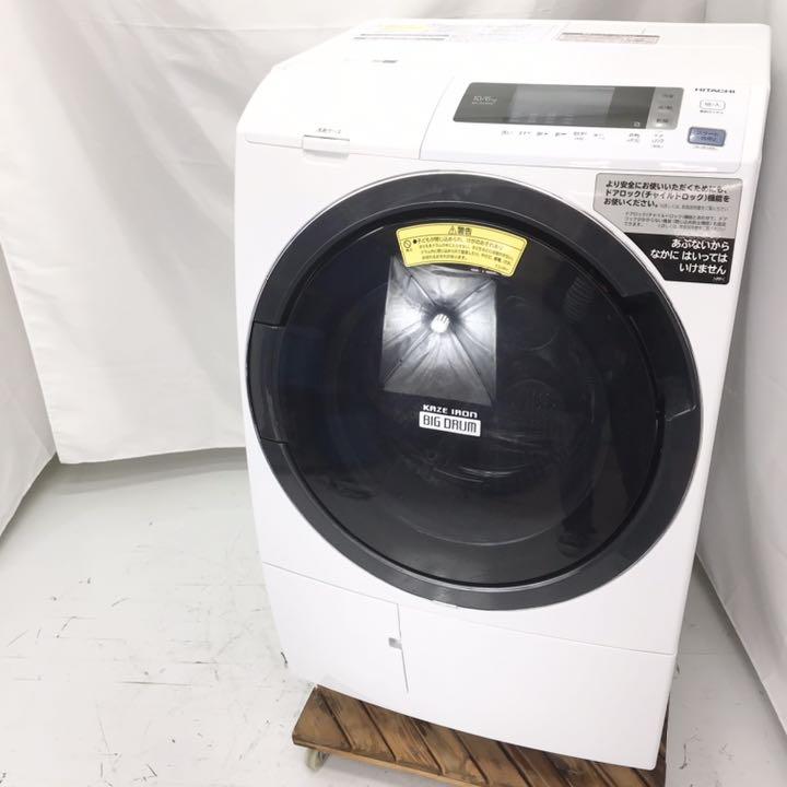 地域限定送料無料　超美品日立ドラム式洗濯乾燥機　2018年製BD-SG100CL