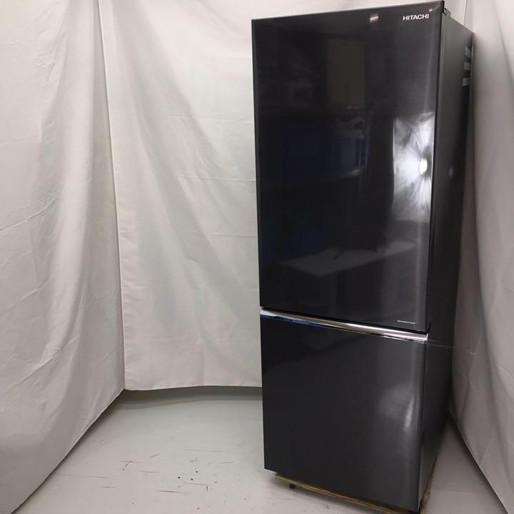ほぼ新品】 HITACHI 日立 275L 2ドア 冷凍冷蔵庫 R-BF28JA(K) 右開き 