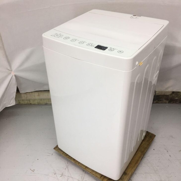 アマダナ☆AT-WM45B-WH 全自動洗濯機 ホワイト [洗濯4.5kg /乾燥機能無