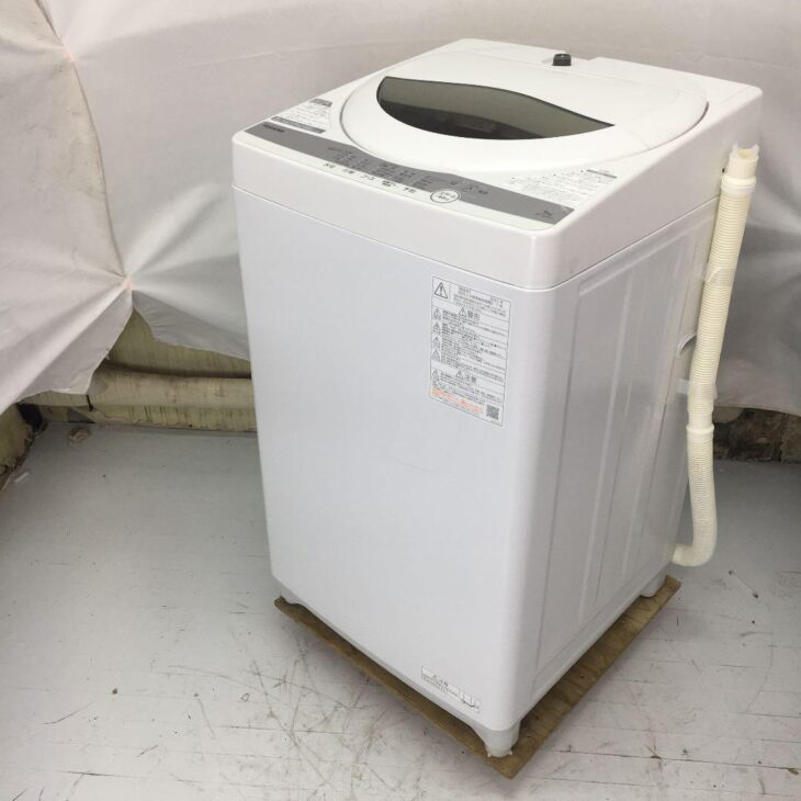 【TOSHIBA】 東芝 全自動電気洗濯機 5kg AW-5G9 2021年製
