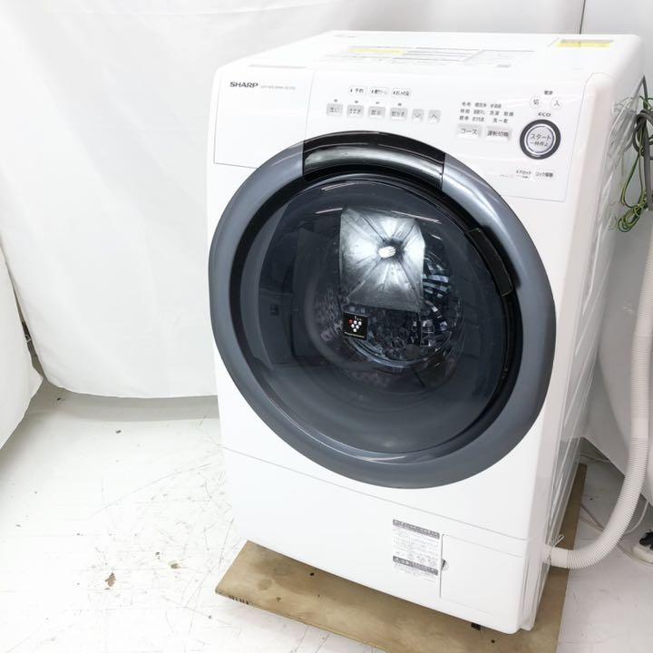 2019年製 SHARP ドラム式洗濯乾燥機 ES-S7D-WL 大容量 - 洗濯機