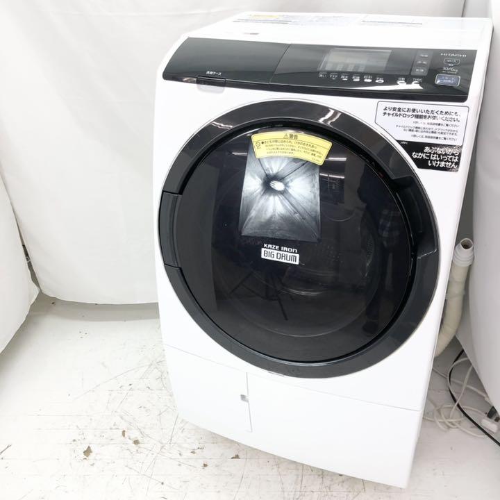 【美品】　日立　hitachi 洗濯機　BD-SG100EL（w）ドラム式