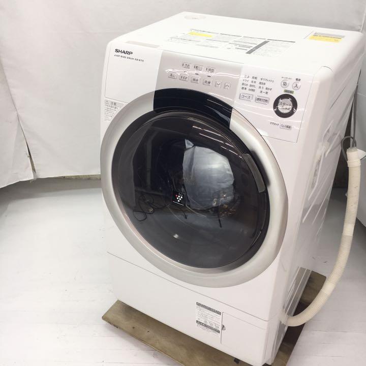 代引き手数料無料 ES-S70-WL 2015年製 シャープ ドラム式洗濯乾燥機