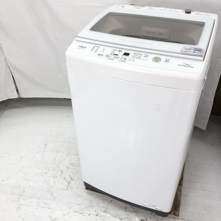 2020 アクアAQUA AQW-GV70J 全自動洗濯機 7kg - 洗濯機