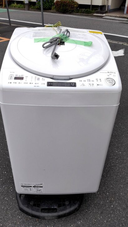 SHARP 洗濯機 ES-TX8E-W 2021年製 8kg 家電 K242