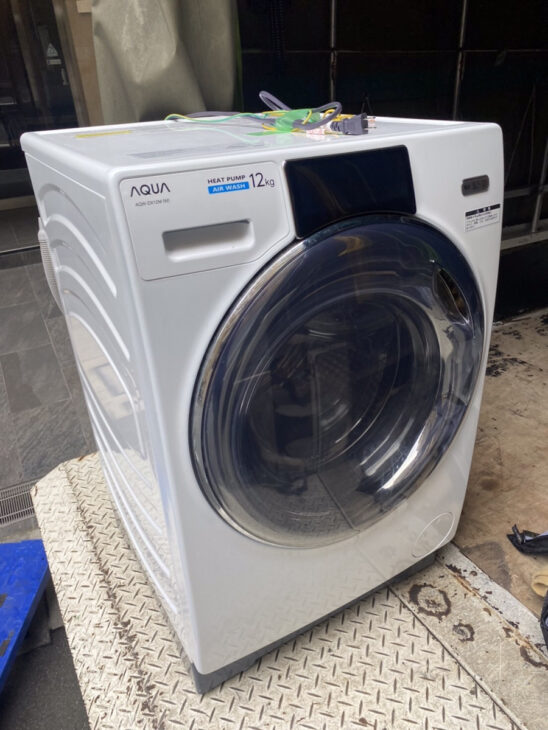 アクア製 ドラム式洗濯乾燥機 AQW-DX12M 2021年製]をふじみ野市にて