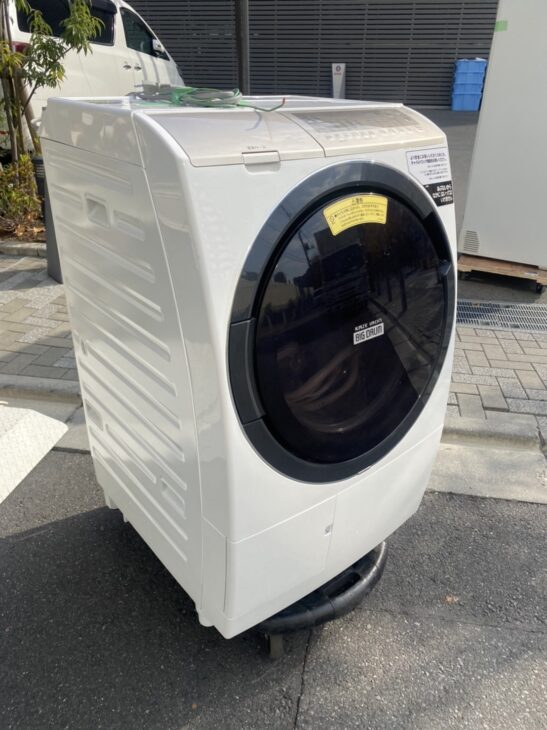 日立ドラム式洗濯乾燥機 BD-SV110FL][三菱5ドア冷蔵庫 MR-MB45F-W]江東