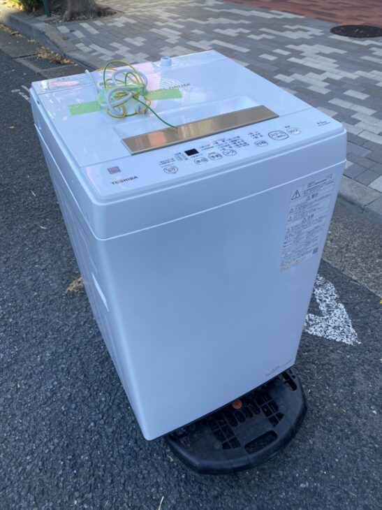 出張買取】高年式の東芝 全自動電気洗濯機 AW-45ME8 越谷市にて ｜出張買取MAX