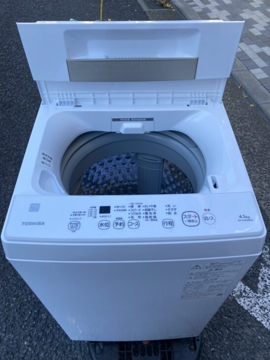 出張買取】高年式の東芝 全自動電気洗濯機 AW-45ME8 越谷市にて ｜出張買取MAX