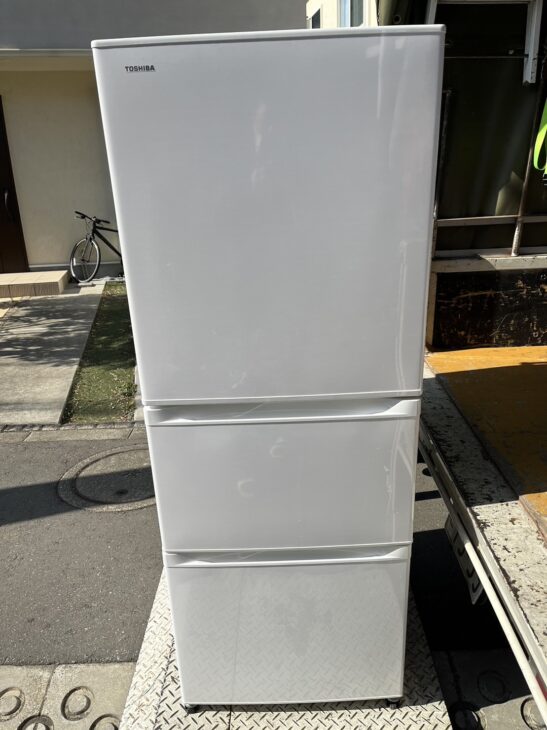 中古人気の高い 東芝 3ドア冷蔵庫 GR-M33S 2018年製 出張買取（草加市 