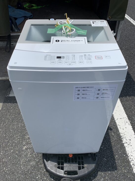 全国宅配無料 美品 ニトリ 6.0kg洗濯機 2021年製 ホワイト色