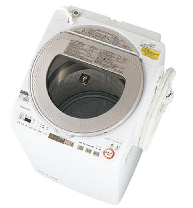 Sharp 洗濯機 9kg背面に汚れがあります