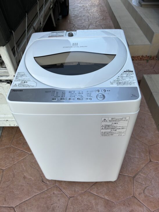 TOSHIBA 東芝 全自動洗濯機 AW-5G8（W）  5kg 2020年製