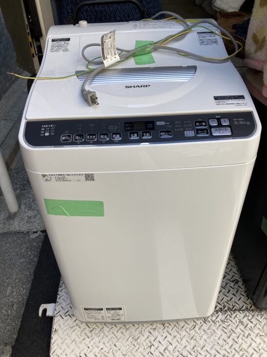 乾燥機能付き洗濯機（シャープ ES-TX5DJ-W）西東京市へ出張でした ...