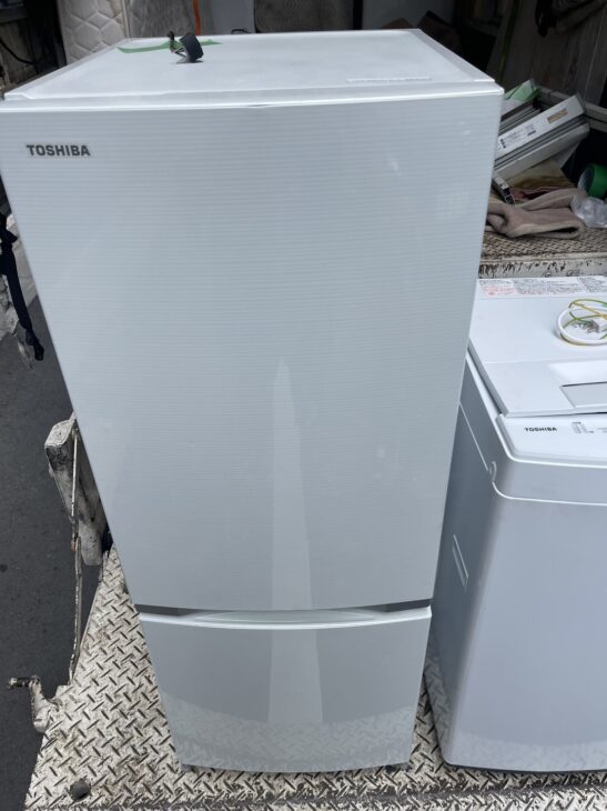 TOSHIBA 2ドア冷蔵庫 2018年製 153L GR-M15BS ホワイト - 冷蔵庫