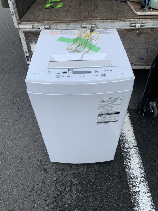 TOSHIBA 東芝 4.5kg 全自動洗濯機 AW-45M7 2018年製 ステンレス槽 電気 ...