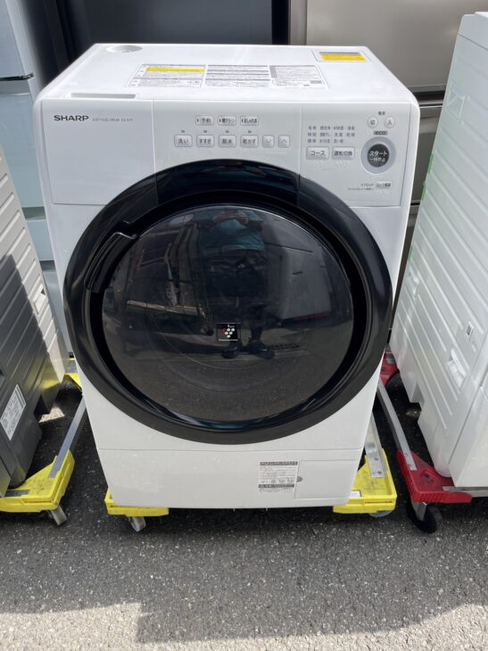 生活家電シャープ ドラム式洗濯機 ES-S7F-WR