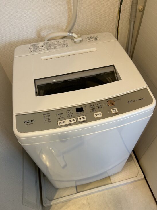 AQUA（アクア）6.0キロ 全自動洗濯機 AQW-S60J(W)2020年製