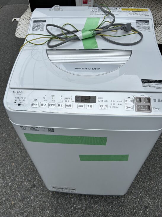 2022年製【美品】シャープ 洗濯乾燥機 ES-TX5F-Sを荒川区で【高価買取 
