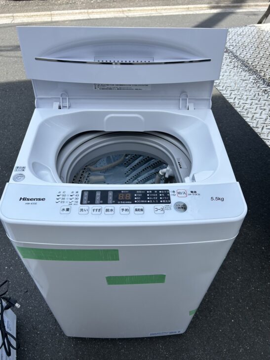 出張買取（東広島市のお客様）Hisense 洗濯機 HW-K55E 2022年製 ｜出張買取MAX