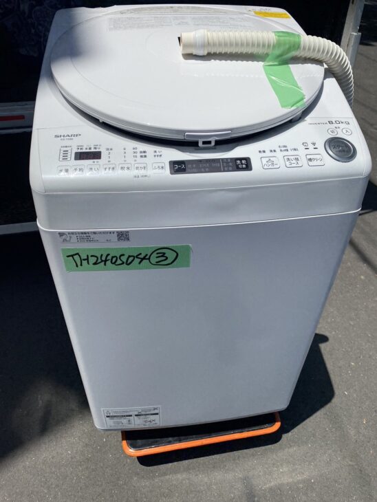 SHARP（シャープ）8.0キロ 電気洗濯乾燥機 ES-TX8E-W 2020年製
