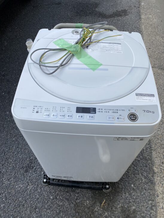 静岡県三島市へ【出張買取】シャープ 全自動洗濯機 ES-GE7G 2023年製 