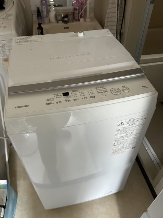 TOSHIBA（東芝）6.0キロ 全自動洗濯機 AW-6GA2（W) 2022年製