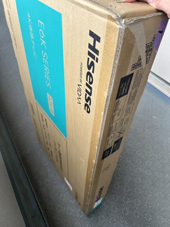 未開封】ハイセンス 43型4K液晶テレビ 43E6K 府中市にて買取 ｜出張買取MAX