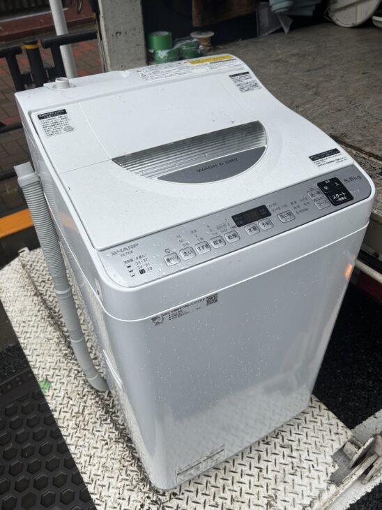 5.5キロの乾燥機能付き洗濯機（SHARP ES-TX5E）坂出市へ【主張査定】ご訪問 ｜出張買取MAX