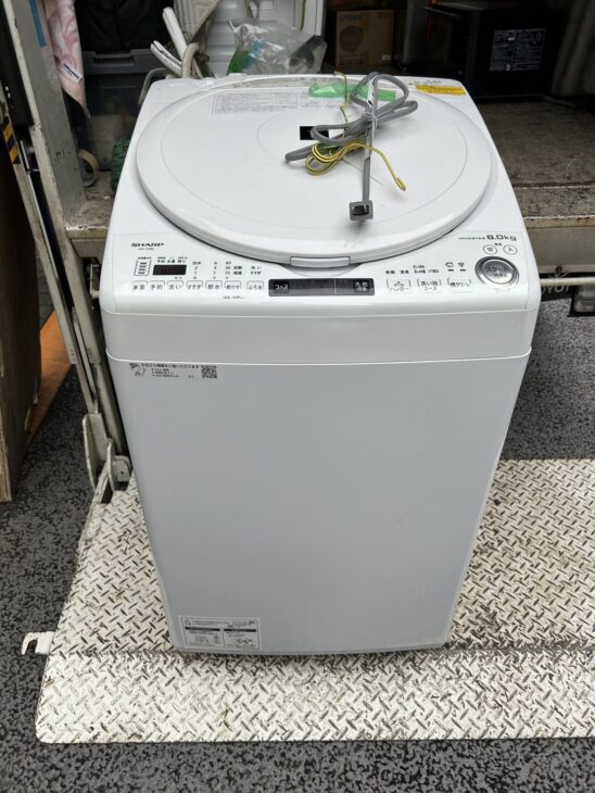 SHARP（シャープ）8.0キロ 電気洗濯乾燥機 ES-TX8E-W 2020年製