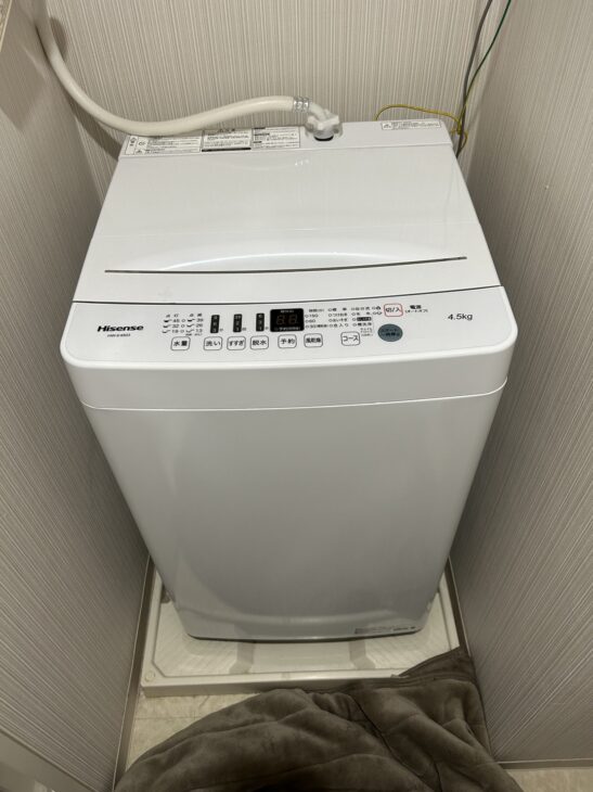 町田市で一人暮らしのお客様【出張買取】Hisense 冷蔵庫 HR-D1304 洗濯機 HW-E4503 ｜出張買取MAX