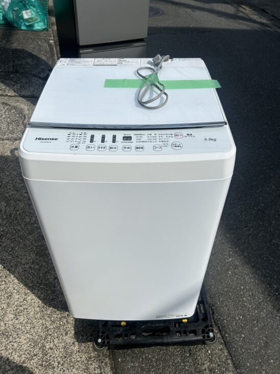 Hisense（ハイセンス）全自動電気洗濯機 5.5kg HW-G55B-W 2020年製