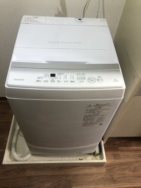 TOSHIBA（東芝）6.0キロ 全自動洗濯機 AW-6GA2（W）2023年製