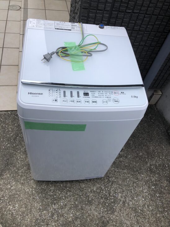 Hisense（ハイセンス）5.5キロ 全自動洗濯機 HW-G55B-W 2020年製