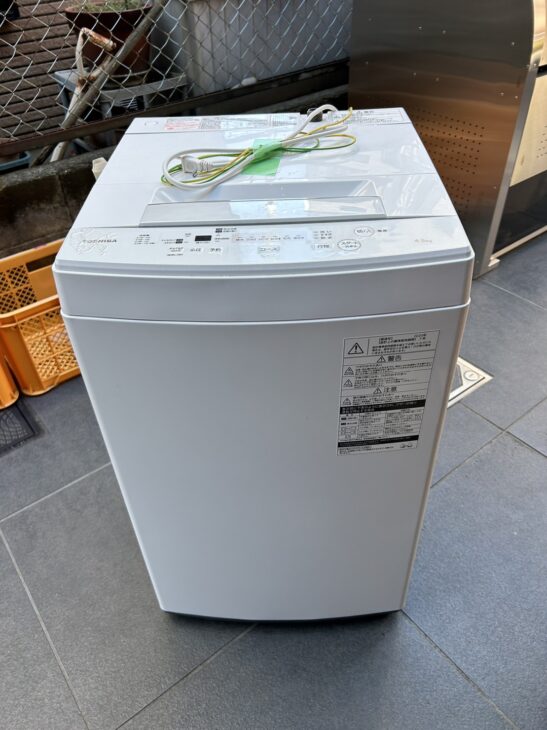 TOSHIBA（東芝）4.5キロ 全自動洗濯機 AW-45M7(W) 2020年製