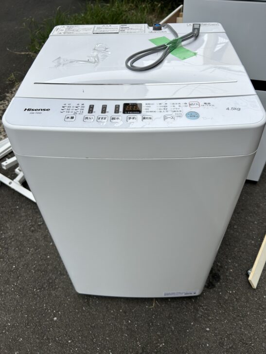 Hisense（ハイセンス）4.5キロ 全自動洗濯機 HW-T45D 2022年製