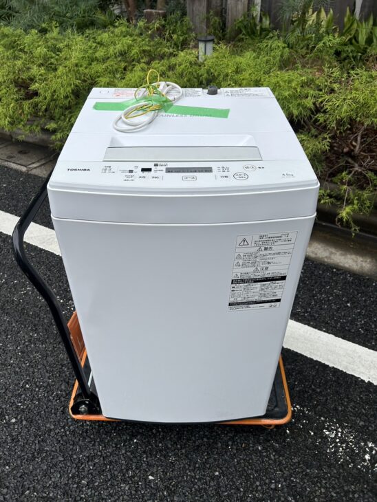 TOSHIBA（東芝）4.5キロ 全自動洗濯機 AW-45M7(W) 2020年製