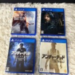 PS4 ゲームソフトおまとめ アンチャーテッド、BATTLEFIELD、DEATH STRANDING