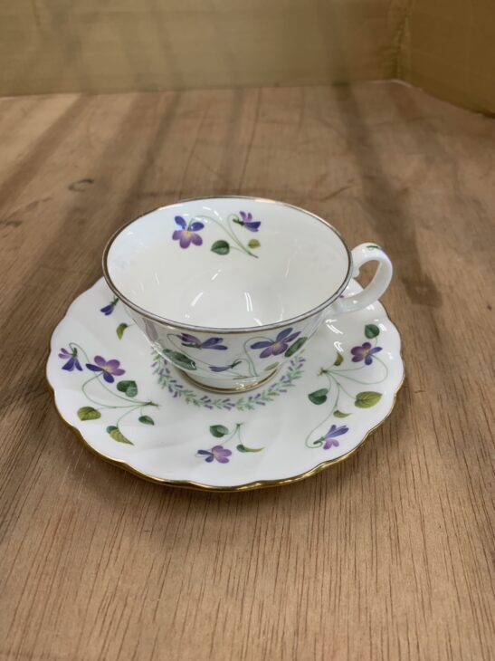 ノリタケ カップソーサー Bone China バイオレットドリーム 9906 すみれ