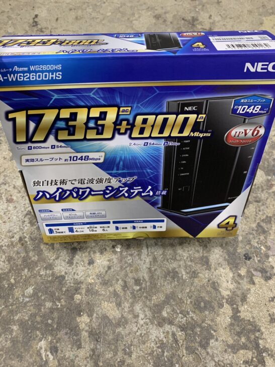 NEC 無線LANルーター PA-WG2600HS